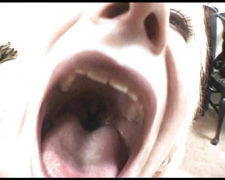 Blonde MILF Gagged and Deepthroating Massive Cock