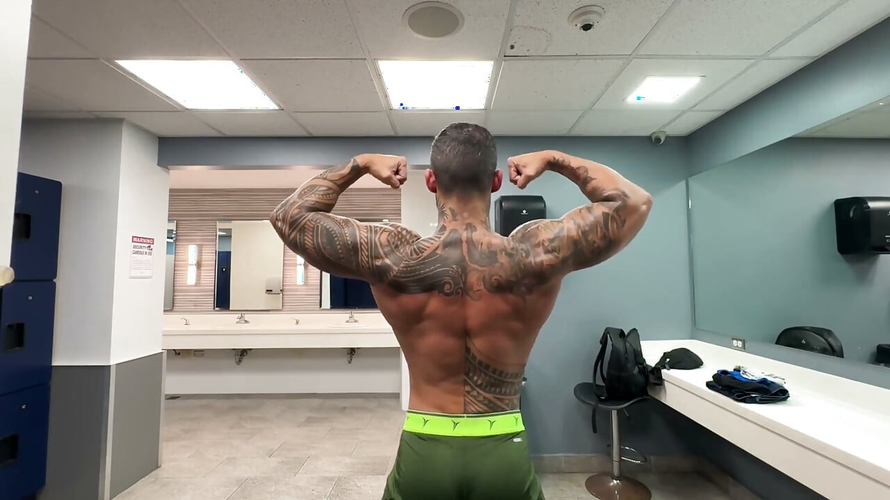 Public Undress and Locker Room Posing Thong
