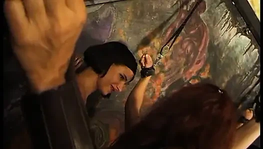 Playing with their two slaves