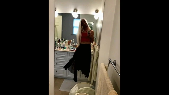 Crossdresser Using Snapchat Filters