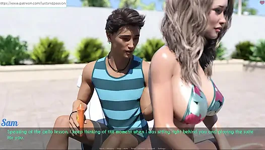 AWAM - Sam massage lotion on Sophia back