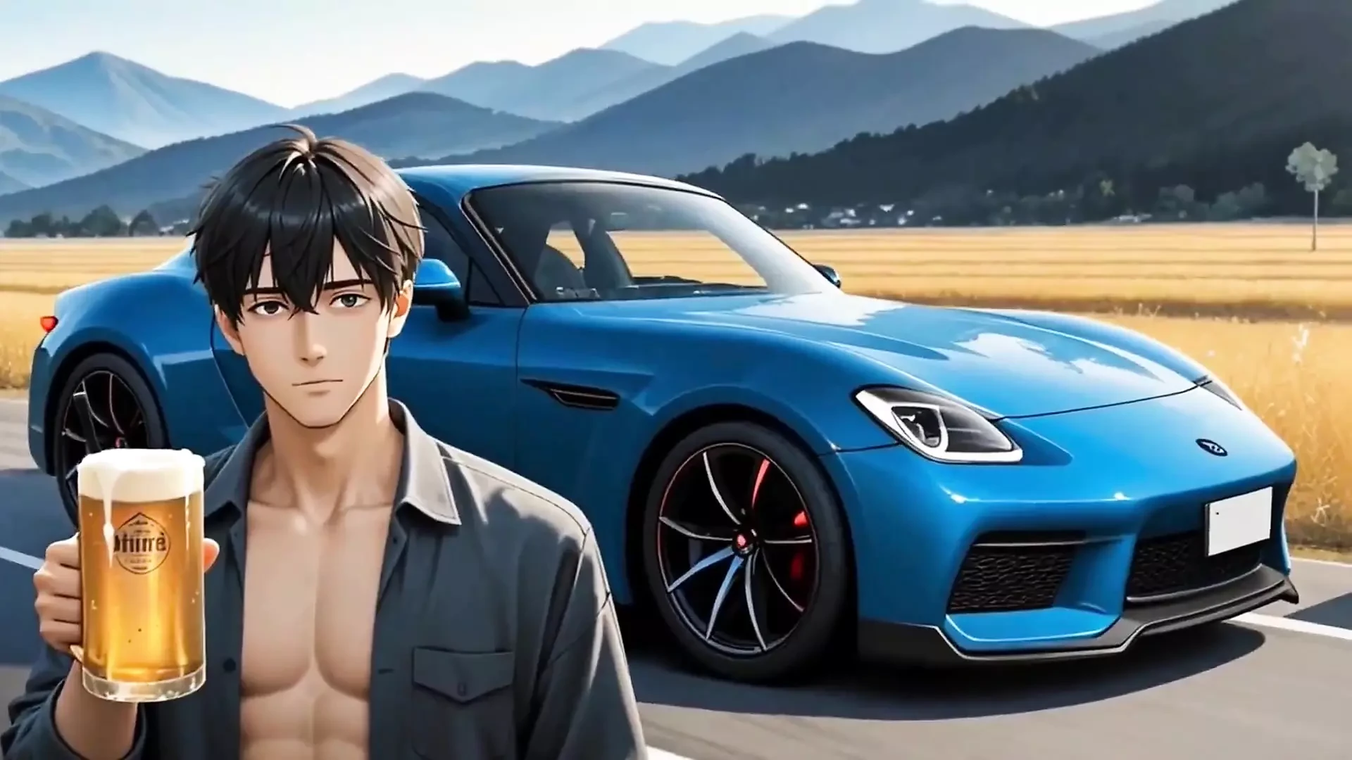 Outdoor Anime Gay Policeman Animated Version
