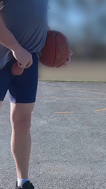 Powerful moment from "Playing basketball on a public court with my cock on display shooting hoops"