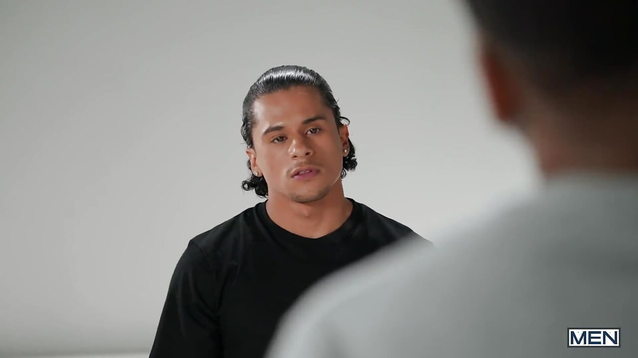 Men - Armond Rizzo and Aaron Reese Stare at Each Other From Across a Table with Lust