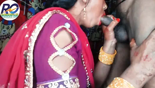 Sex with stepmother's younger sister, lifting the red saree and secretly going to the village for a wedding with the stepson, full video