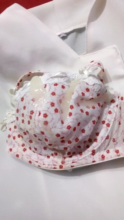 cum satin bra