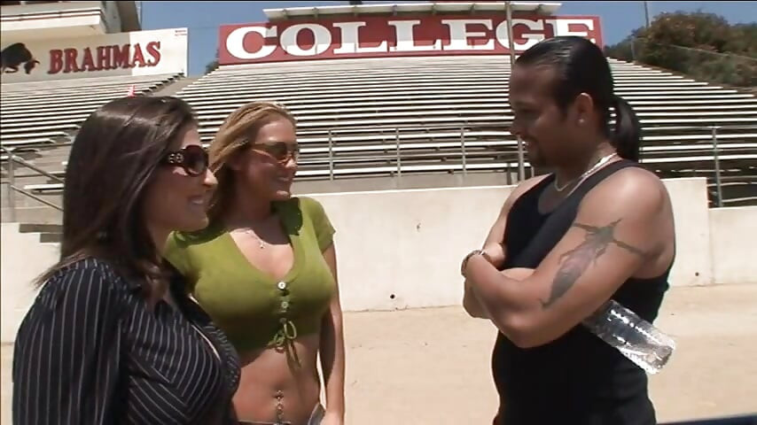 Big Breasted Coeds Double-team Lucky Guy