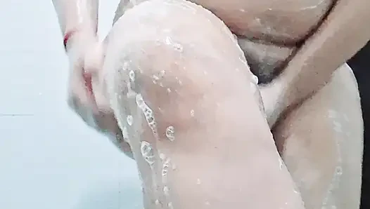 First time young Indian girl live on firlty bathroom