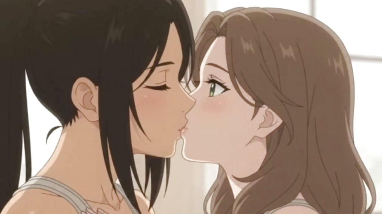 Lesbian Partner Yoga Turns Intimate