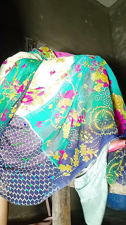 Sister-in-law's ass fucked brother-in-law's cock at night standing in doggy style Hindi audio