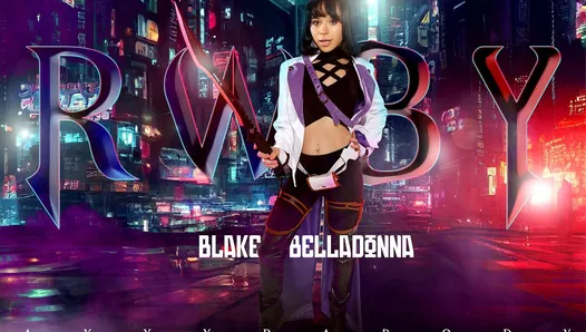 Vrcosplayx соблазняет миниатюрную тинку Aria Valencia в виде Rwby Blake, Belladonna, порно