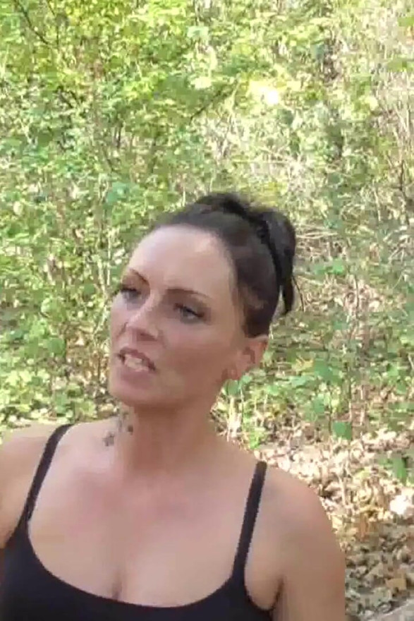 Humiliating him with their spits and slime in the forest