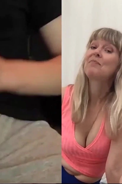 Grandma Watching Webcam Wank