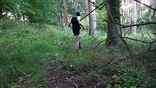 adidas short shorts running jog to naked thro the trees and countryside