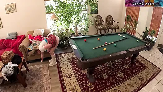 Stepsiblings messing around in the living room get horny and fuck