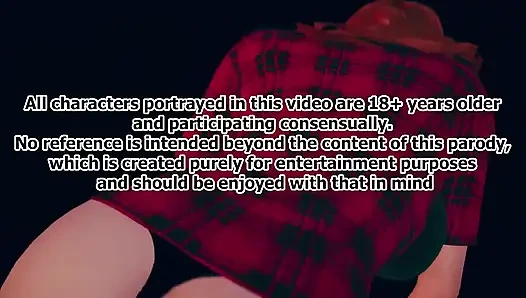 Невидимую женщину, лежа в постели, трахает большой черный член