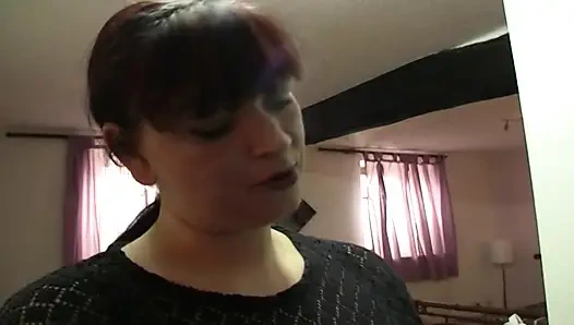 Slutty German girl in stockings rides dick in the bedroom