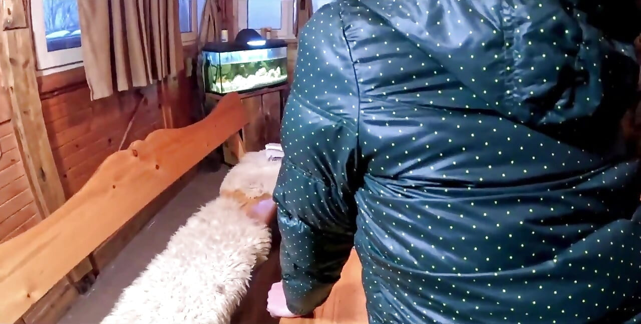 Green Downjacket trêu chọc hút thuốc, làm nhục & chơi tinh lộn xộn