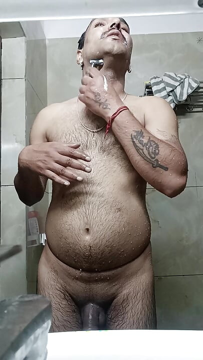 Indian Desi Rajasthani man enjoy shower and masterbation show with uncle police officer uncle and army officer uncle