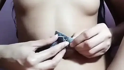 Desi Girl Boobs Pressing & Pussy Show Soft Tit Play & Wet Fingering Tease