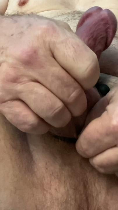 Gay daddy exploring the other side of sexuality with new toy | Clip 1