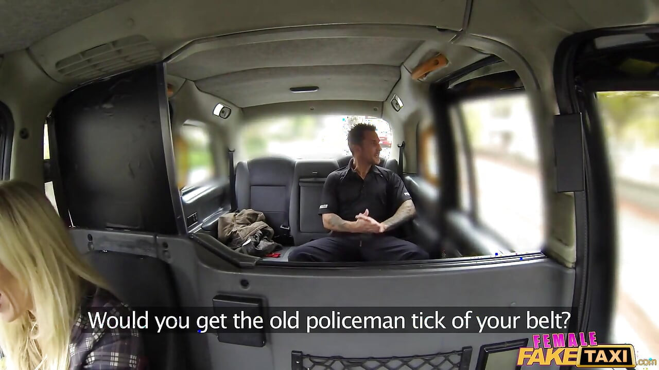 Female Fake Taxi - Female Taxi Driver Trades a Free Ride for a Massive Cop Cock Worshipping Session