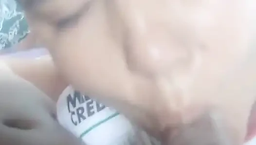 Nyepong kontol abang tiriku sendiri