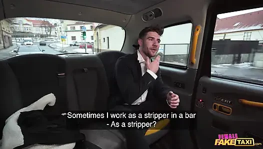 I get hard fucked by a hunky male model - Female Fake Taxi
