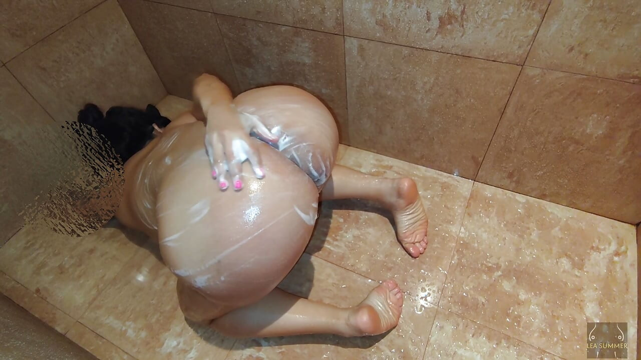 When I'm in the shower, I get really turned on and end up masturbating with a huge dildo, having multiple clitoral orgasms.