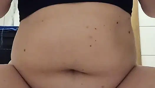 Orgasm control training: riding a dildo with a wand but not being allowed to reach orgasm