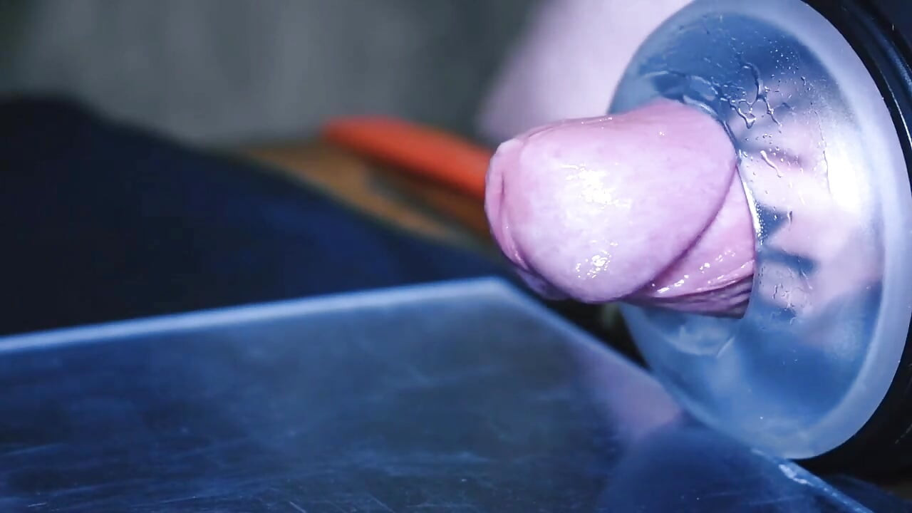 ASMR FLESLIGHT CLOSE UP FUCK AND SLOW MOTION CUMSHOT