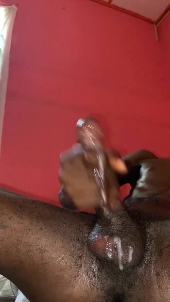 Thrilling moment from "Black cock cumming hard"