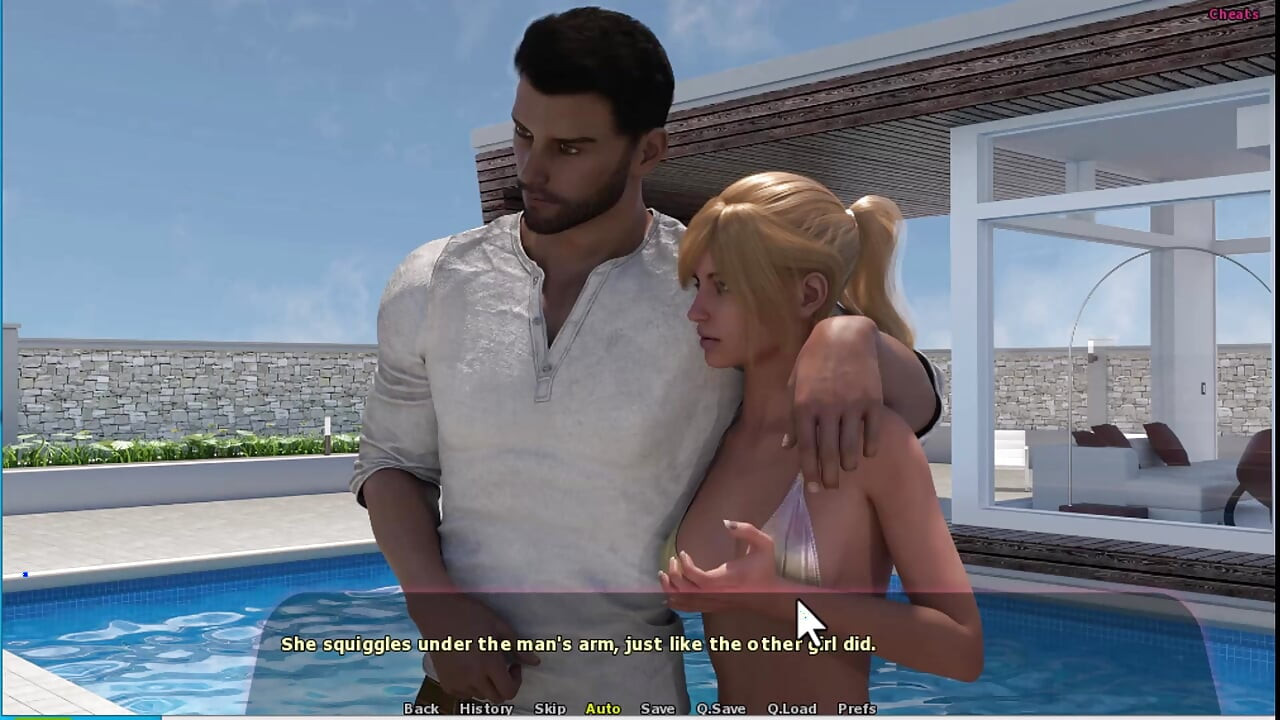 Haley Story # 14 - Adriana und Haley hatten einen sexy moment am pool ... Johannes fickte Adriana.