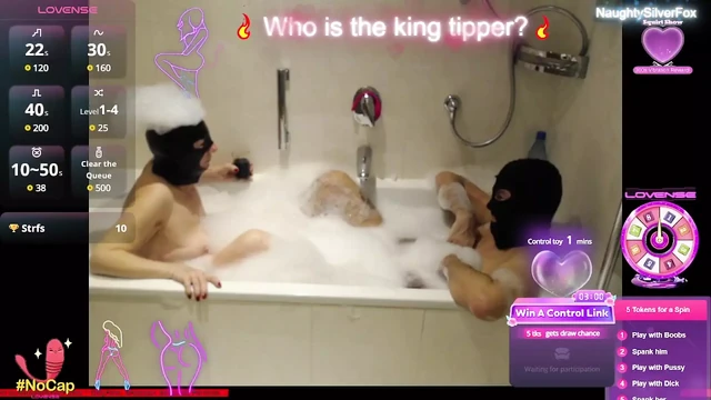 Steamy Bath Time Fun Together - 496