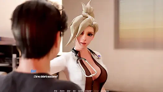 Overwatch XXX - Fucking Pink Lady's Pussy from Overwatch - Mercy's Route