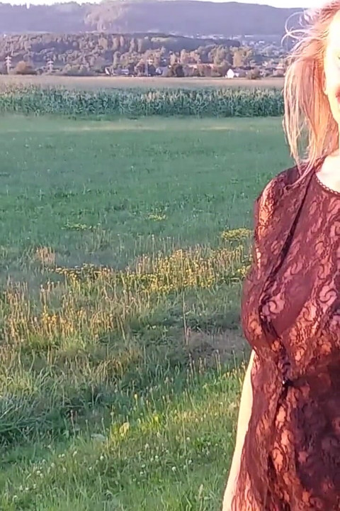 Granny Is Wearing a Sheer Bodysuit Outside