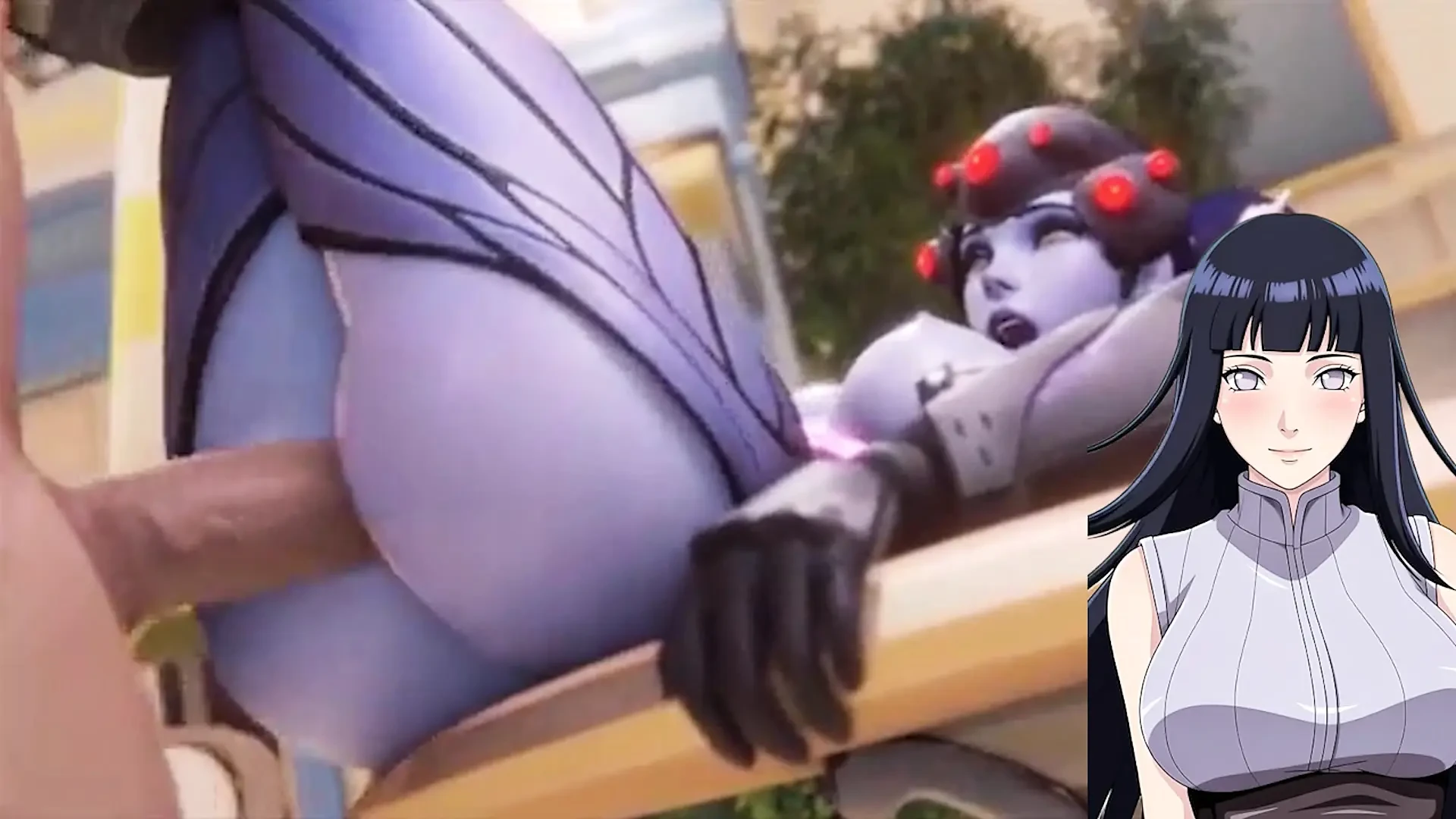 3D BLUE beautiful ASS GIRL rough sex