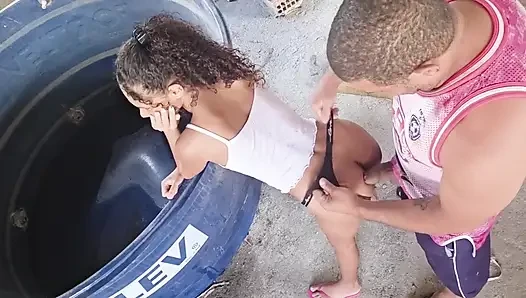 Picking up My Stepsister 100 Anal on the Terrace