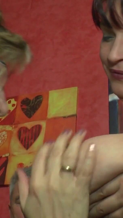 Powerful moment from "Deutsches Mature treffen bei Sandra"