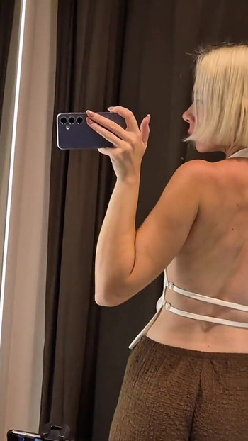 Must-share moment from "Try On Haul Transparent Clothes, Fitting room Try on haul at the mall. Public fetish"