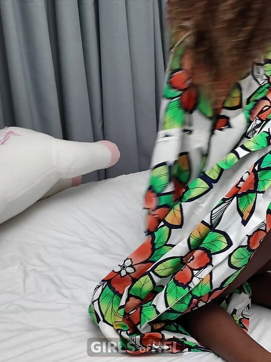 Ass play, blowjob and facial with beautiful skinny ebony girl