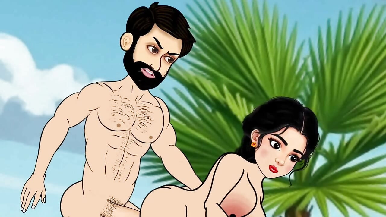 The husband and wife sat in the boat and went to the sea and there the husband fucked his wife with a big penis, a beautiful wife with big boobs.