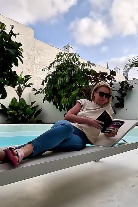 Locked Outside I Couldn't Hold It & Wet My Jeans by the Pool