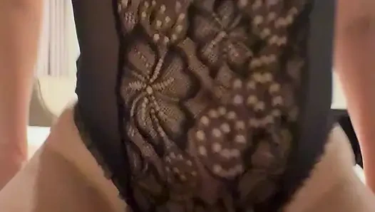 Horny wife creams on cock at hotel