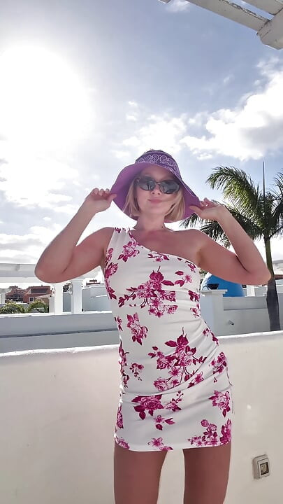 Standing Piss Through My Lace Thong on the Roof