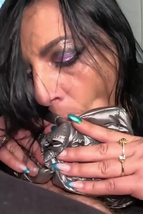A Lot of Cum on My Shiny Down-jacket From the Gardener 270- Preview
