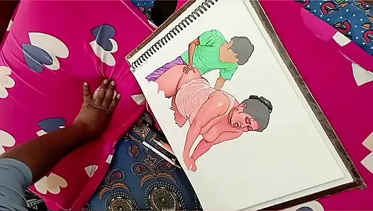 Eine sexy, aber arme indische dorffrau fickt einen gemüsehändler, um für das gemüse zu bezahlen