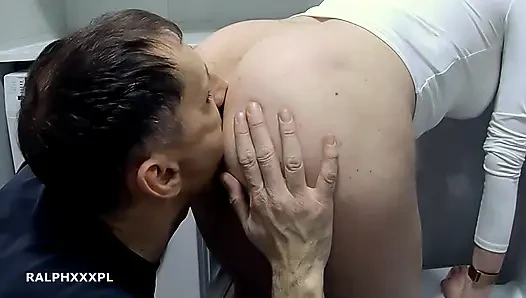 Toilet slave lick my dirty stinky asshole after I used a toilet - Human Toilet Paper