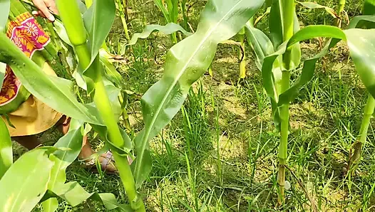 Outdoor my Hot Young Bhabhi and me