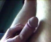 wanking off.